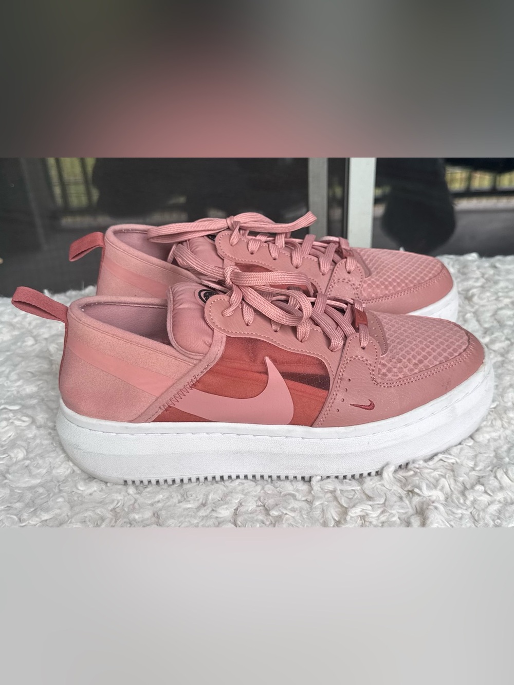 Nike Women’s Pink Low-Top Platform Sneakers